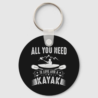 Allt du behöver är Kärlek och Kayak Nyckelring