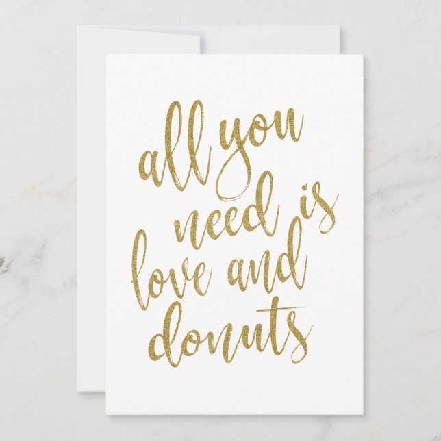 Allt du behöver är kärlek och munkar prisvärt teck (Framsida)