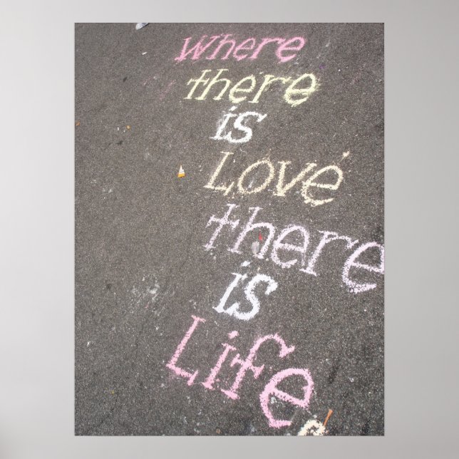 Allt du behöver är Kärlek Poster (Framsidan)