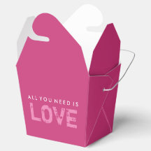 Allt du behöver är Kärlek Rosa Valentine Treat Box