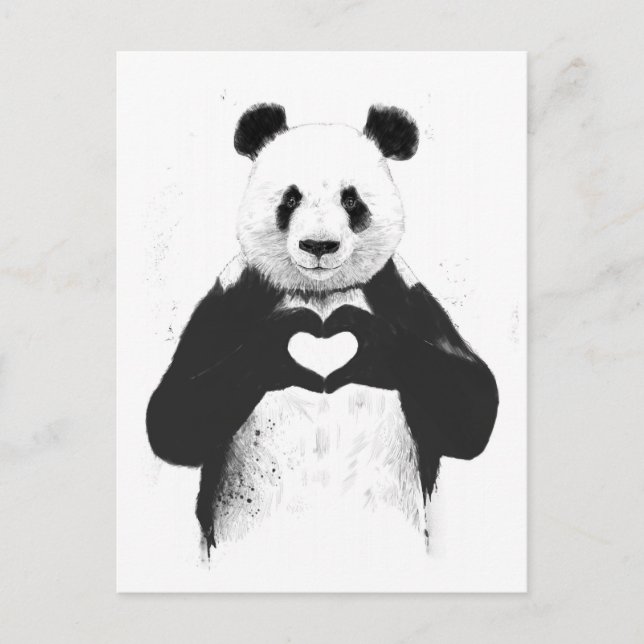 Allt du behöver är kärlek vykort (Framsida)