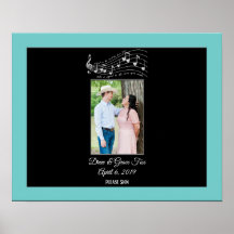 Allt du behöver är kärleksmusik Bröllop Signering