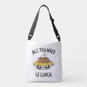 Allt du behöver är lunch axelväska