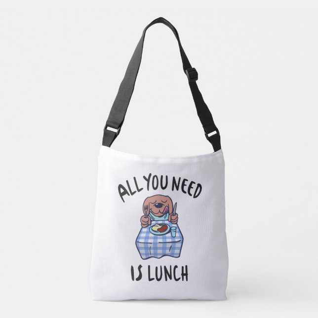 Allt du behöver är lunch axelväska (Framsida)