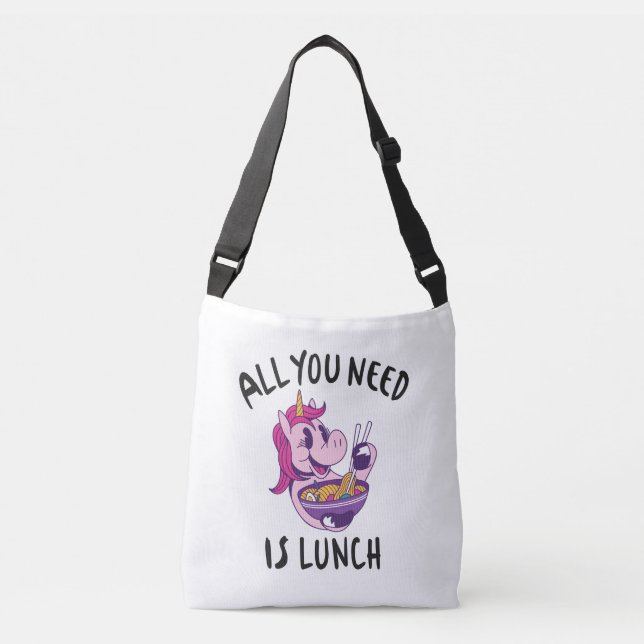 Allt du behöver är lunch axelväska (Framsida)