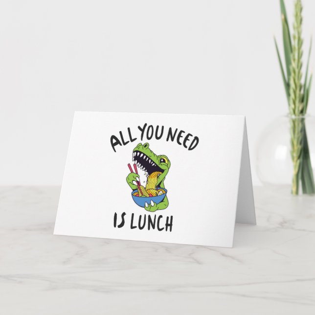 Allt du behöver är lunch kort (Framsida)