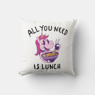 Allt du behöver är lunch kudde