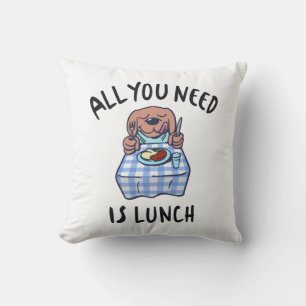 Allt du behöver är lunch kudde