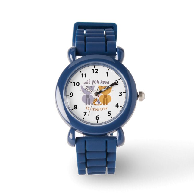 Allt du behöver är meow valentin katt armbandsur (Framsida)