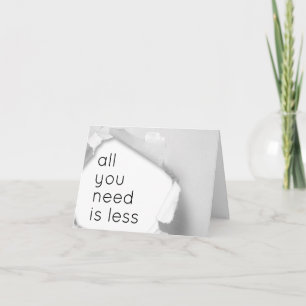 Allt du behöver är mindre kort