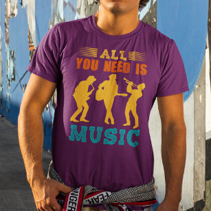 Allt du behöver är musikföreståndare Instrumentali T Shirt