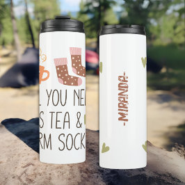 Allt du behöver är personlig för tea och varm stru