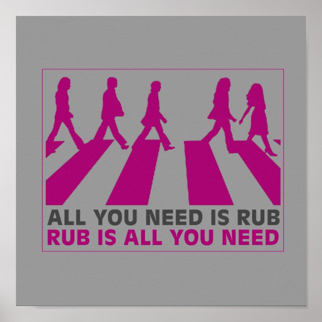 ALLT DU BEHÖVER ÄR RUB. POSTER (Framsidan)