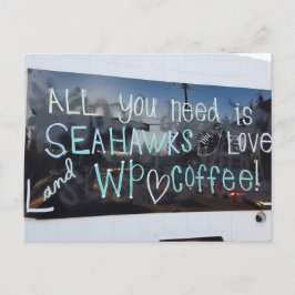Allt du behöver är Seahawks och kärlek Vykort