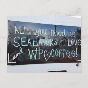 Allt du behöver är Seahawks och kärlek Vykort
