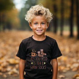 Allt Du Behöver Är Te & Varmstrumpor Mysig Höst Ci T Shirt