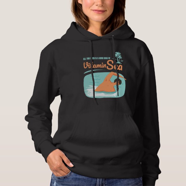 Allt du behöver är vitamin hav kul t shirt (Framsida)