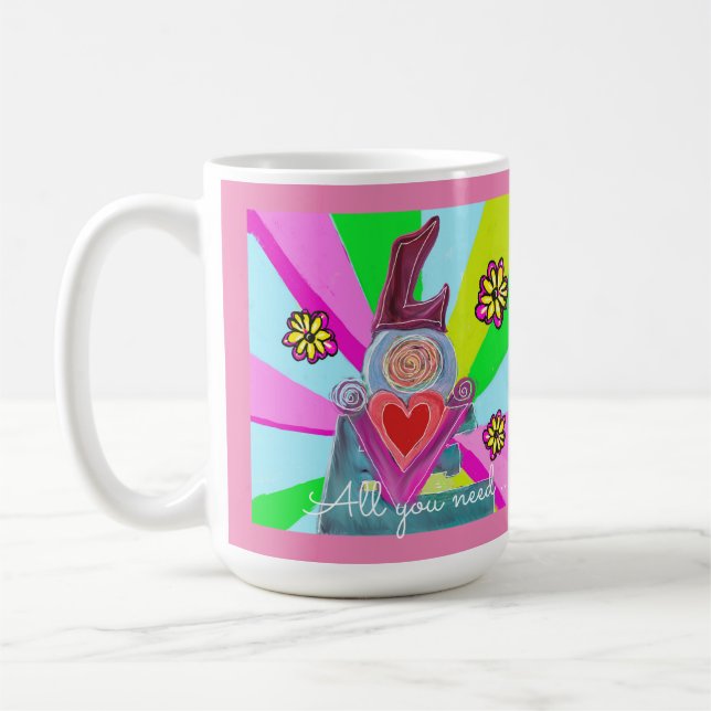 Allt du behöver….Dela kärleken  Kaffemugg (Vänster)