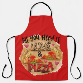 Allt du behöver Kärlek Pizza Kitchen Apron