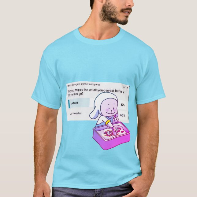 allt du kan äta bufféskjorta t shirt (Framsida)