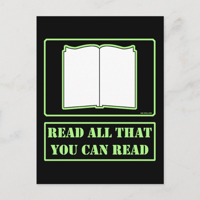 Allt du kan läsa vykort (Framsida)