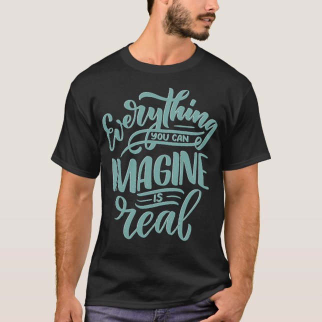 Allt du kan tänka dig är äkta 2 t shirt (Framsida)