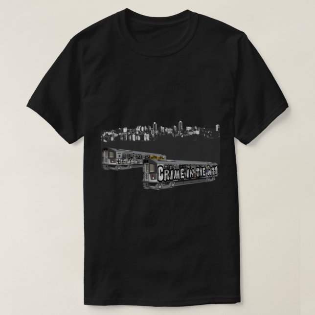 Allt du ser är brott i staden hip hop graffiti t shirt (Design framsida)