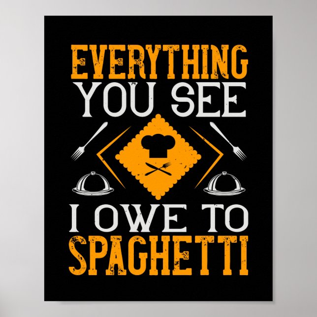 Allt du ser är jag till Spaghetti Poster (Framsidan)