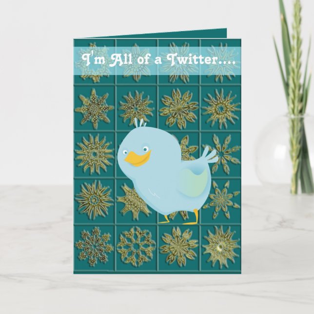 Allt ett Twitterjulkort Helgkort (Framsida)