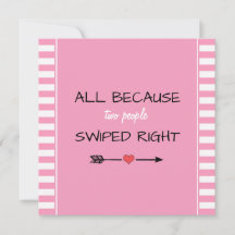 Allt för att två personer svepte höger Baby Shower