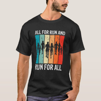 Allt för löpning Enhet Jogga Tillsammans Familjevä T Shirt