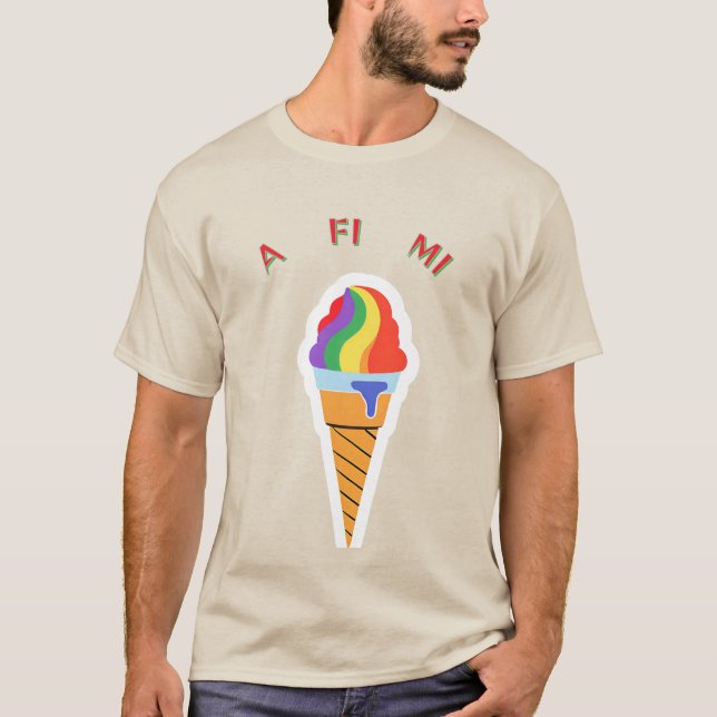 Allt för mig glasskon  t shirt (Framsida)