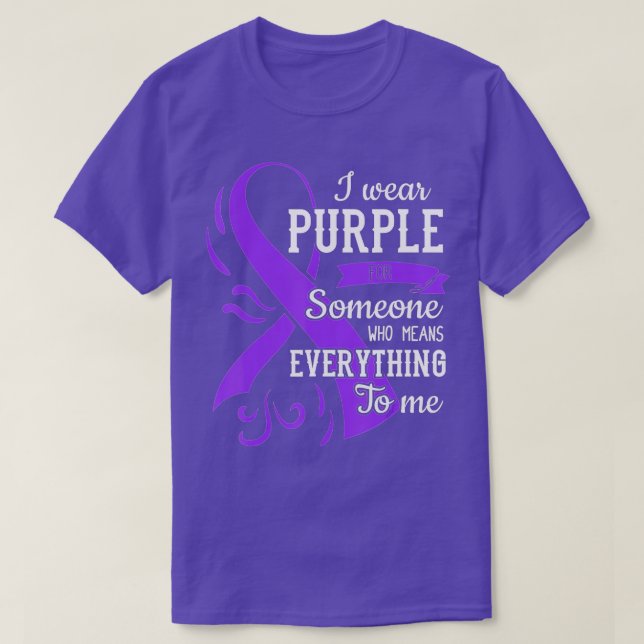 Allt för mig Lila på epilepsidagen T Shirt (Design framsida)