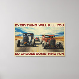 Allt från Hot rod i bilen Dödor att du Poster arbe Canvastryck