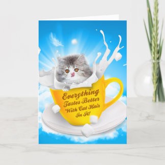 Allt fungerar bättre med katthår i Kattunge Tack Kort