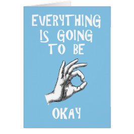 Allt går att vara okt skräddarsy kortet hälsningskort