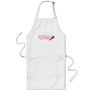 Allt går bättre med Ketchup Apron Långt Förkläde