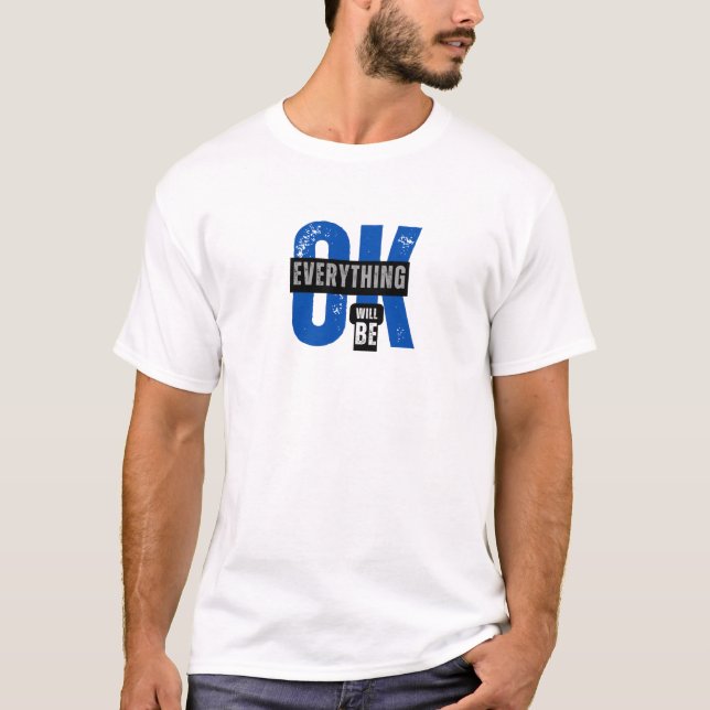Allt går bra i Mörk T-Shirt (Framsida)