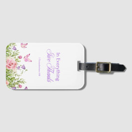 "Allt Ge tack" - enkelsidigt Bagagebricka