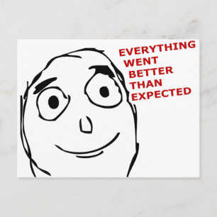 Allt gick bättre än förväntat vykort