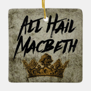 Allt hagel Macbeth Julgransprydnad Keramik