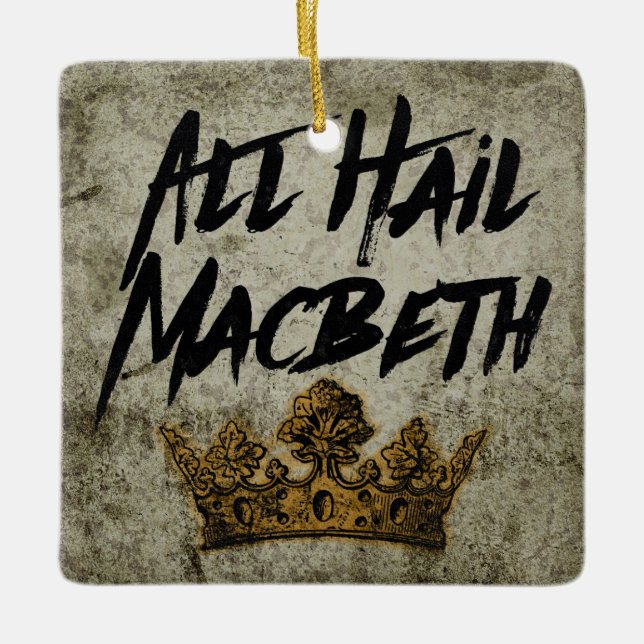 Allt hagel Macbeth Julgransprydnad Keramik (Framsida)