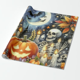 Allt Halloween Collage Presentpapper