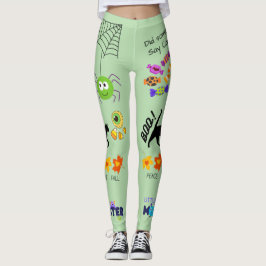 Allt halloween-grafikben leggings