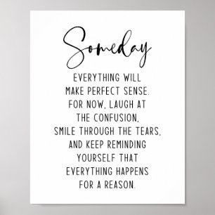 Allt händer av en förnuftig inspiration poster