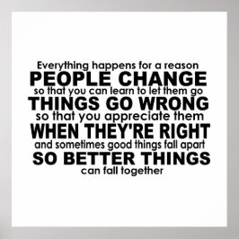 Allt händer för en förnuftig inspiration poster