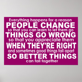 Allt händer för en förnuftig inspirationskälla poster