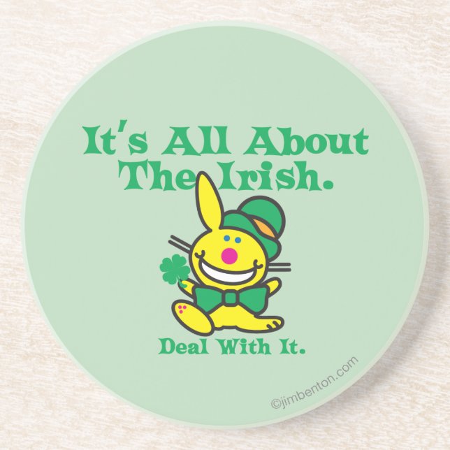 Allt handlar om irländarna underlägg sandsten (Framsidan)