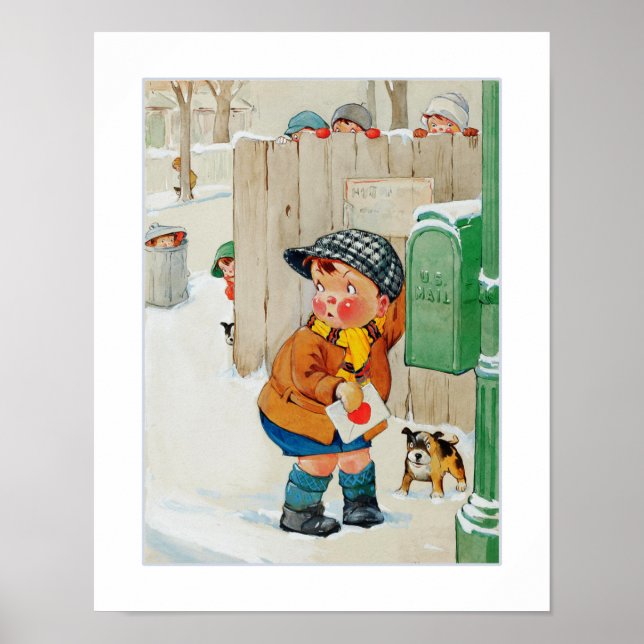 Allt handlar om Kärlek Vintage Art Print Poster (Framsidan)