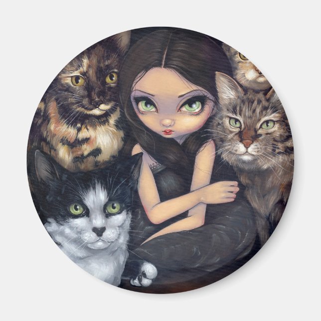 "Allt handlar om katterna" Magnet (Framsidan)